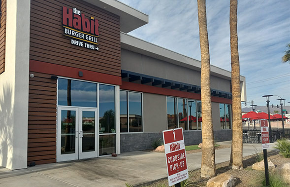 Exterior of 300th Habit Burger Grill