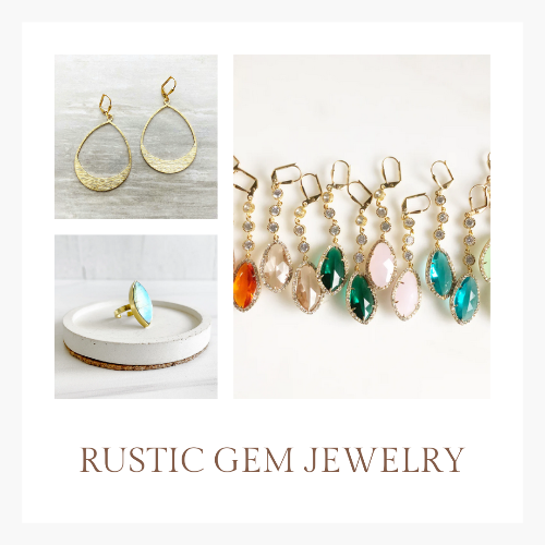 rustic gem jewelry